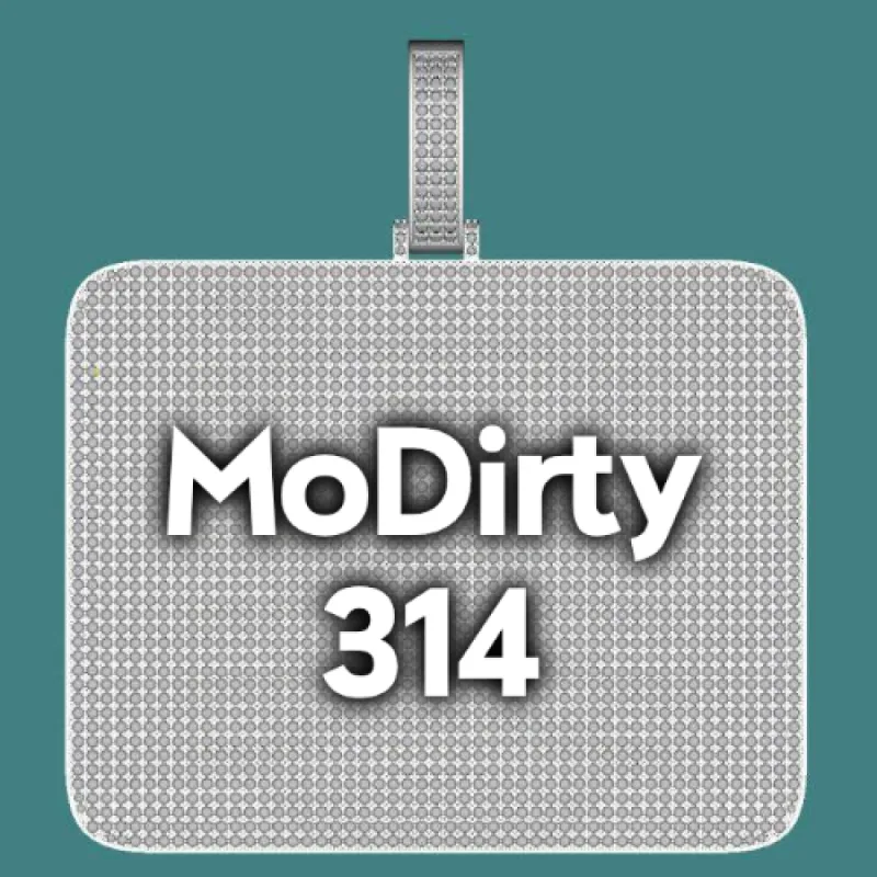 CUSTOM LETTER NECKLACE 3D BIG SQUARE sold by The GUU Shop