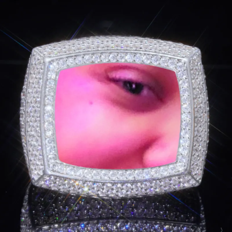 3D CUSTOM PICTURE ICED RING sold by The GUU Shop