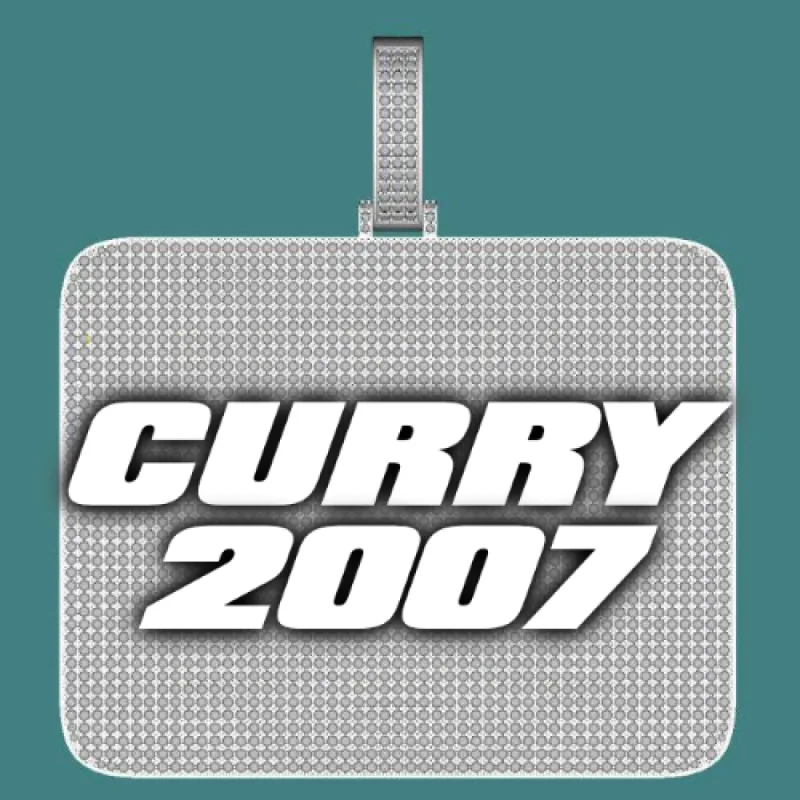 CUSTOM LETTER NECKLACE 3D BIG SQUARE sold by The GUU Shop