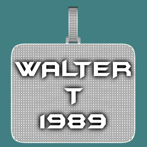 CUSTOM LETTER NECKLACE 3D BIG SQUARE sold by The GUU Shop