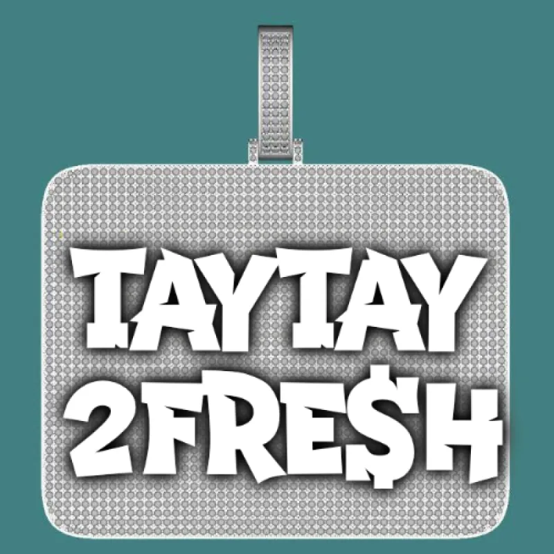 CUSTOM LETTER NECKLACE 3D BIG SQUARE sold by The GUU Shop