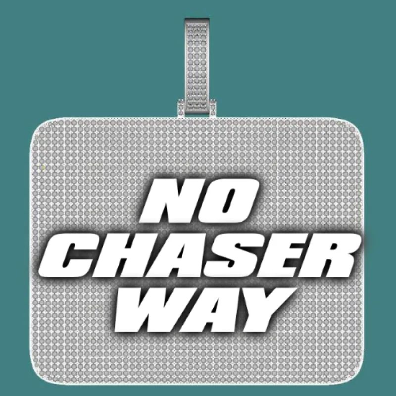 CUSTOM LETTER NECKLACE 3D BIG SQUARE sold by The GUU Shop