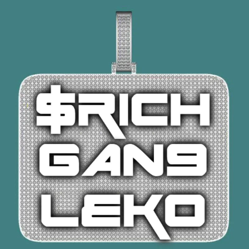 CUSTOM LETTER NECKLACE 3D BIG SQUARE sold by The GUU Shop