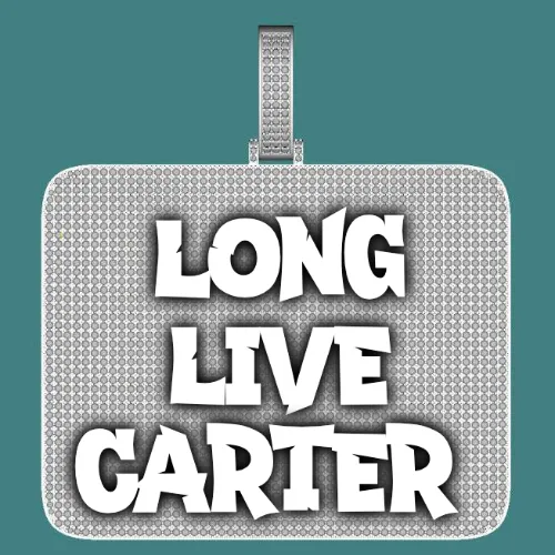 CUSTOM LETTER NECKLACE 3D BIG SQUARE sold by The GUU Shop