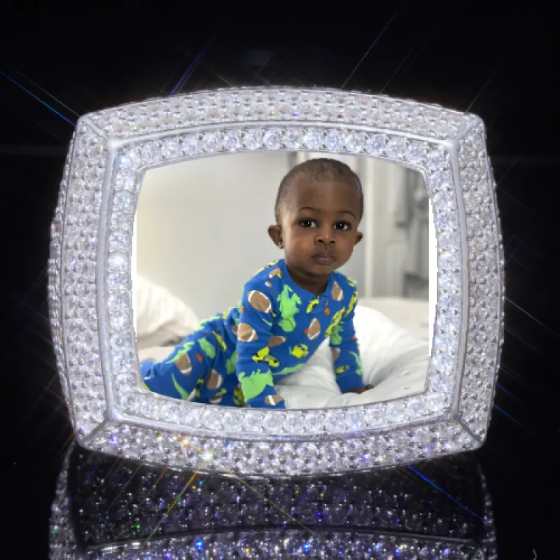 3D CUSTOM PICTURE ICED RING sold by The GUU Shop