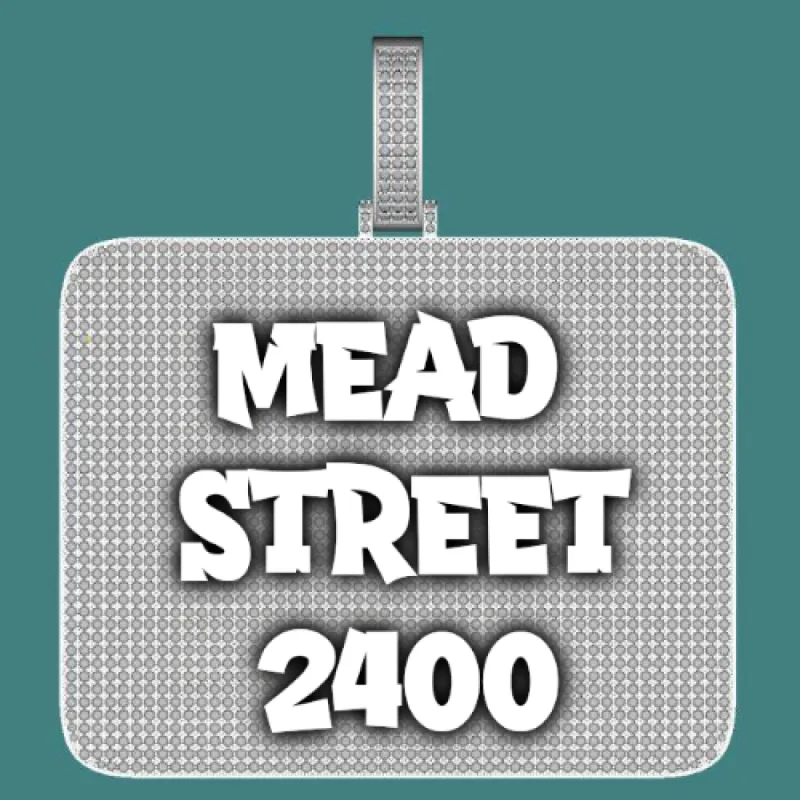 CUSTOM LETTER NECKLACE 3D BIG SQUARE sold by The GUU Shop