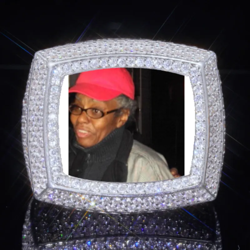 3D CUSTOM PICTURE ICED RING sold by The GUU Shop