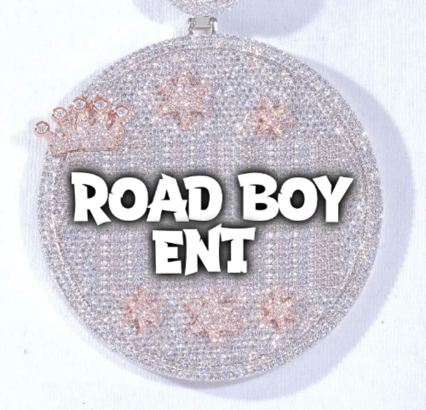 CUSTOM LETTER NECKLACE 3D BIG CROWN DISC sold by The GUU Shop