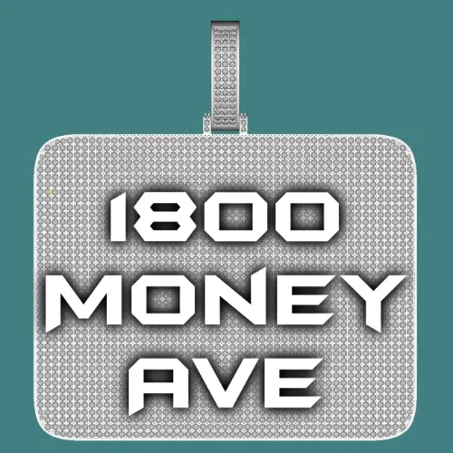 CUSTOM LETTER NECKLACE 3D BIG SQUARE sold by The GUU Shop