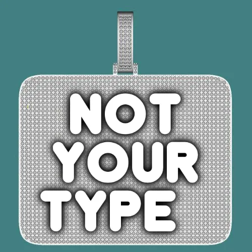 CUSTOM LETTER NECKLACE 3D BIG SQUARE sold by The GUU Shop