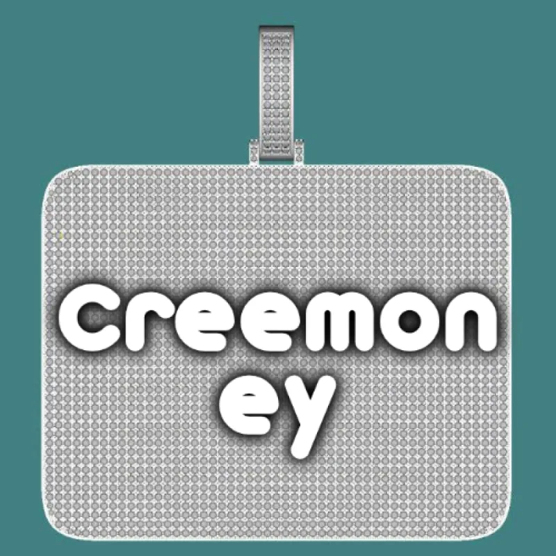 CUSTOM LETTER NECKLACE 3D BIG SQUARE sold by The GUU Shop