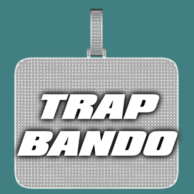 CUSTOM LETTER NECKLACE 3D BIG SQUARE sold by The GUU Shop