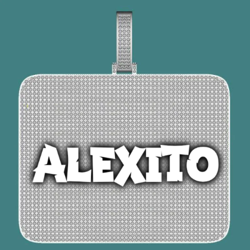 CUSTOM LETTER NECKLACE 3D BIG SQUARE sold by The GUU Shop