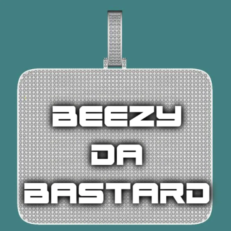 CUSTOM LETTER NECKLACE 3D BIG SQUARE sold by The GUU Shop