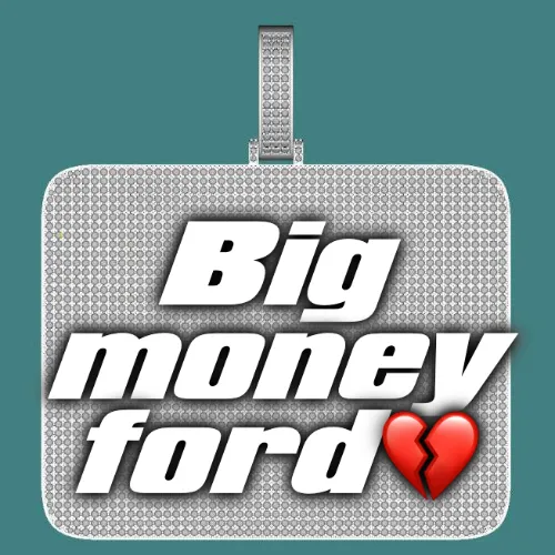 CUSTOM LETTER NECKLACE 3D BIG SQUARE sold by The GUU Shop