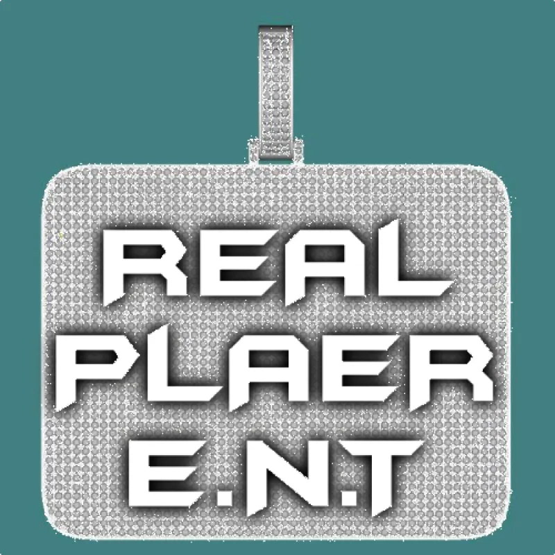 CUSTOM LETTER NECKLACE 3D BIG SQUARE sold by The GUU Shop