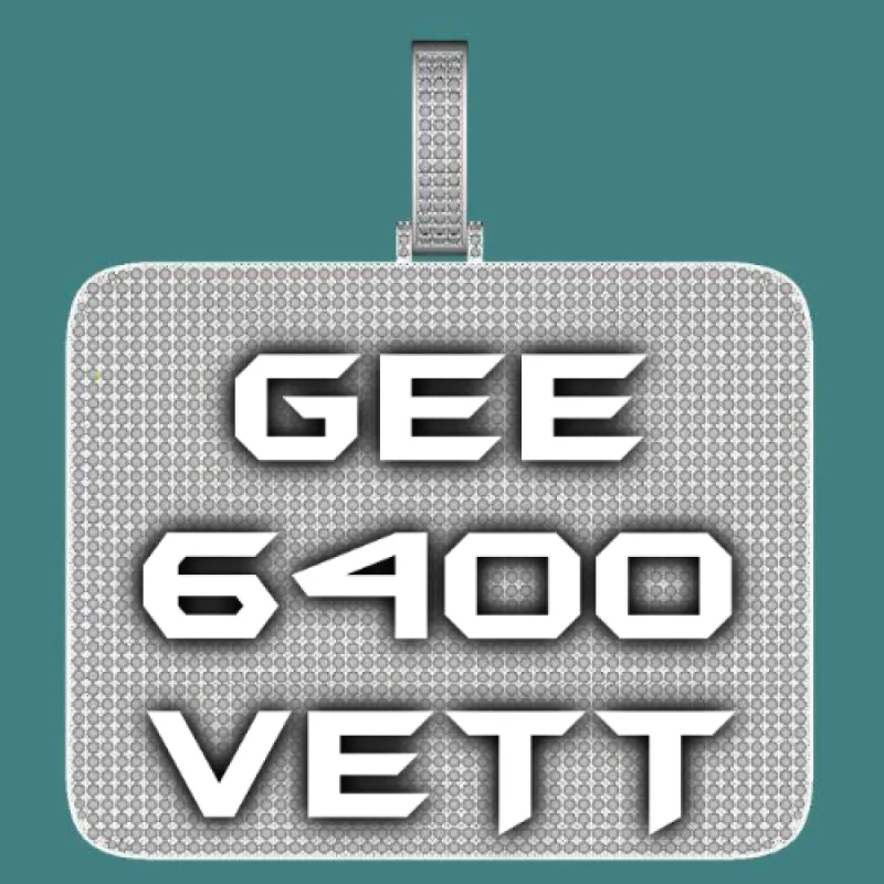 CUSTOM LETTER NECKLACE 3D BIG SQUARE sold by The GUU Shop