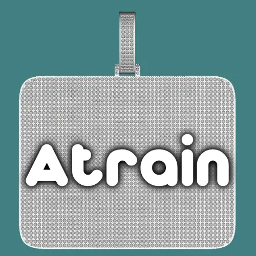 CUSTOM LETTER NECKLACE 3D BIG SQUARE sold by The GUU Shop