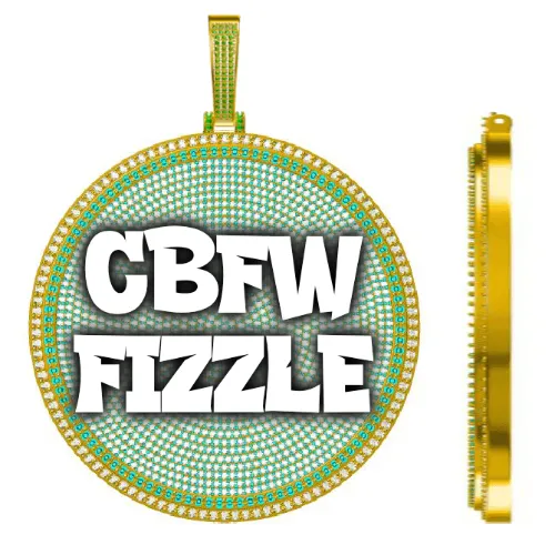 CUSTOM LETTER NECKLACE 3D BIG DISC sold by The GUU Shop