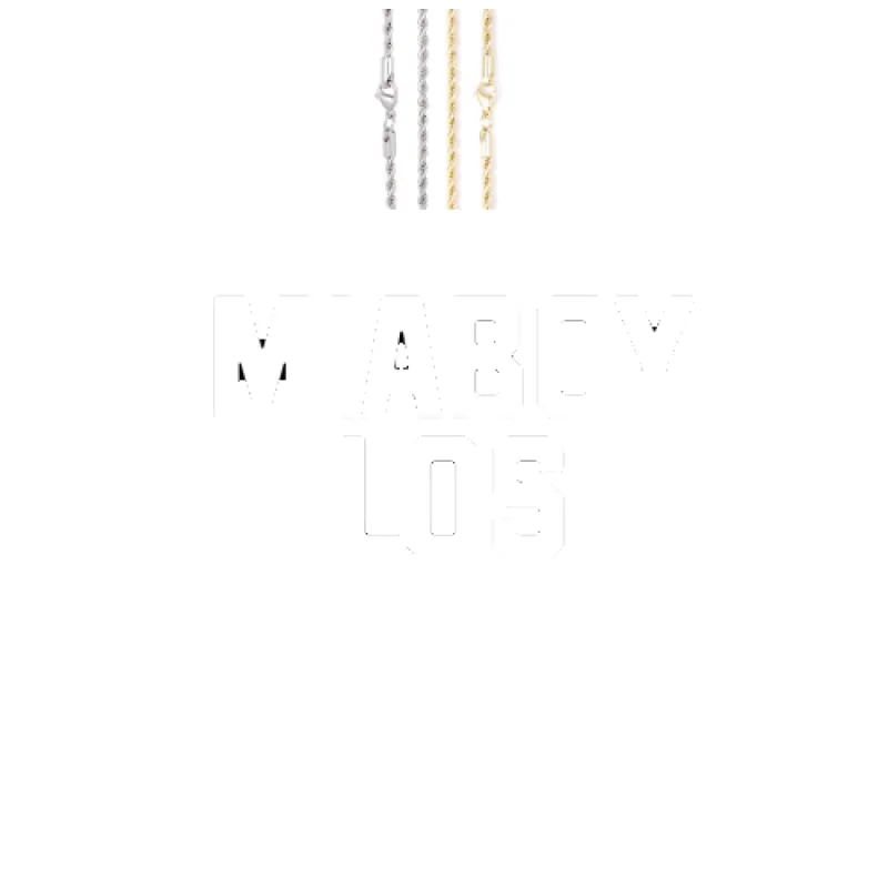 Custom Letters Baguette Two Layer Necklace made by The GUU Shop