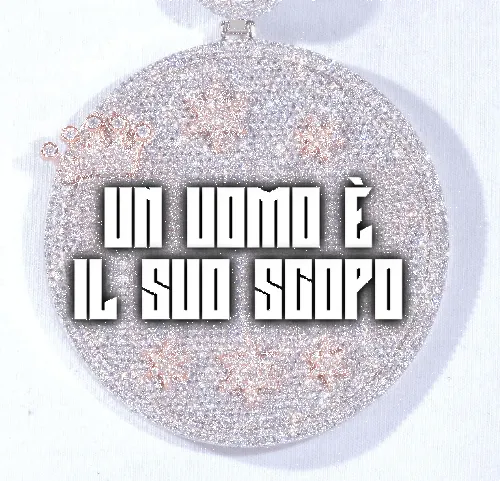 CUSTOM LETTER NECKLACE 3D BIG CROWN DISC sold by The GUU Shop