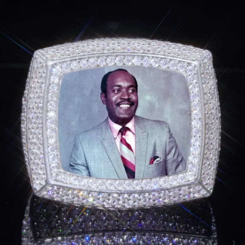 3D CUSTOM PICTURE ICED RING sold by The GUU Shop