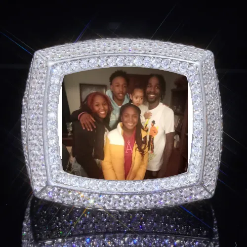 3D CUSTOM PICTURE ICED RING sold by The GUU Shop