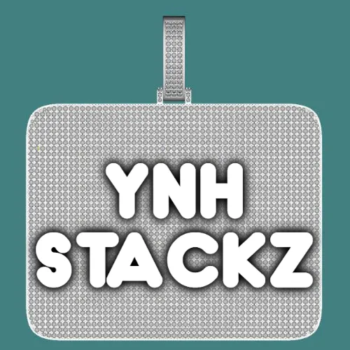 CUSTOM LETTER NECKLACE 3D BIG SQUARE sold by The GUU Shop