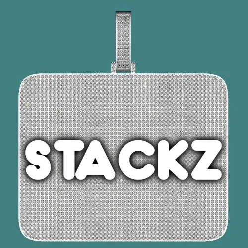 CUSTOM LETTER NECKLACE 3D BIG SQUARE sold by The GUU Shop