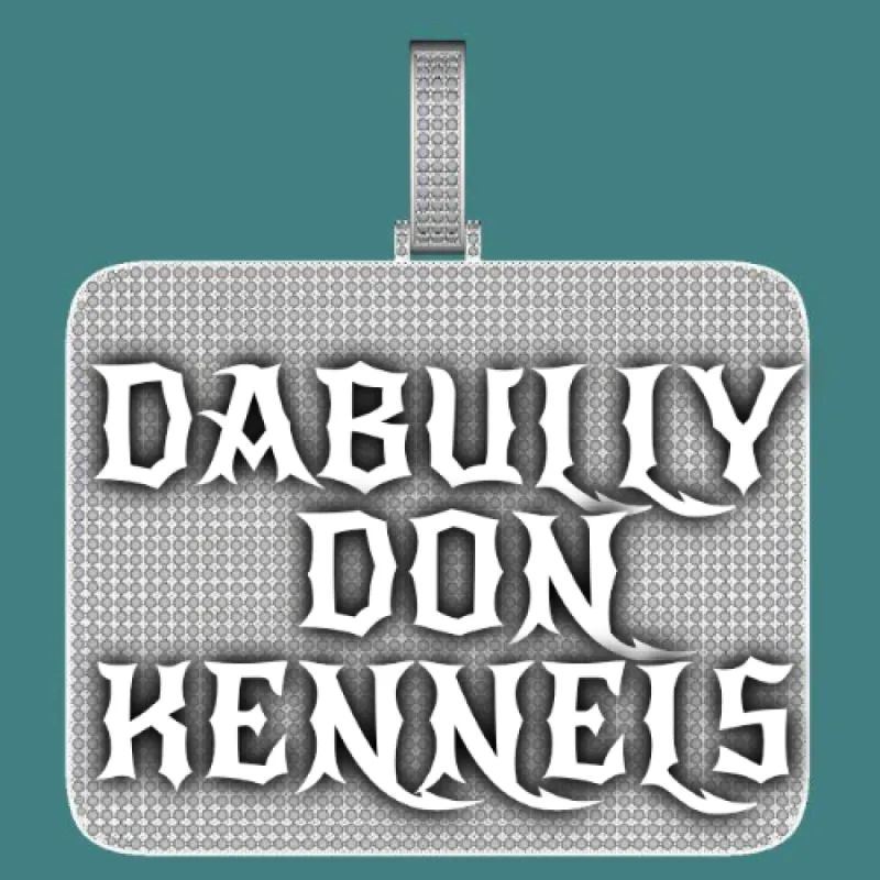 CUSTOM LETTER NECKLACE 3D BIG SQUARE sold by The GUU Shop