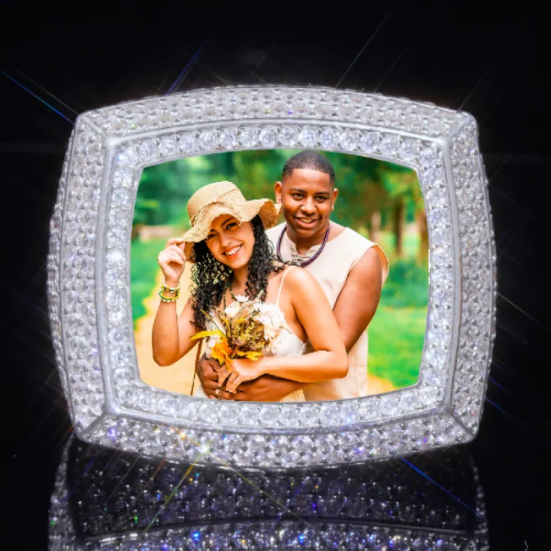 3D CUSTOM PICTURE ICED RING sold by The GUU Shop