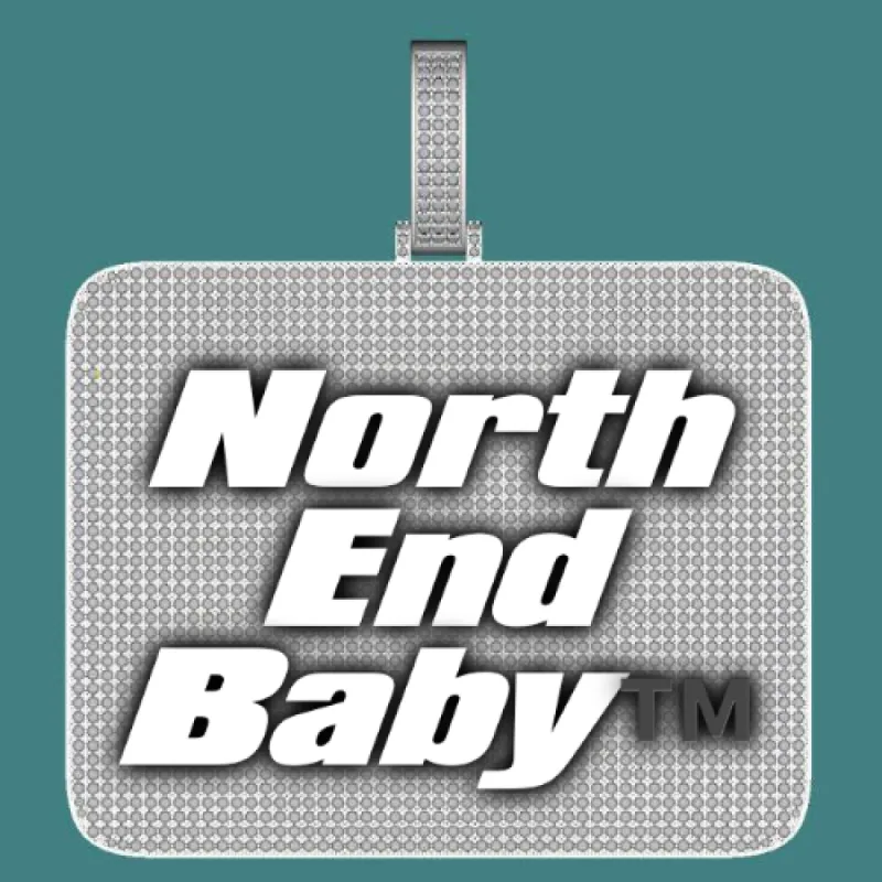 CUSTOM LETTER NECKLACE 3D BIG SQUARE sold by The GUU Shop