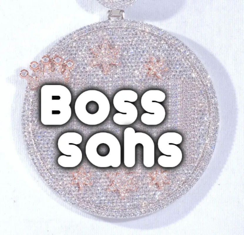 CUSTOM LETTER NECKLACE 3D BIG CROWN DISC sold by The GUU Shop