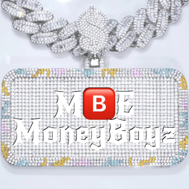 CUSTOM LETTER NECKLACE 3D COLORFUL SQUARE sold by The GUU Shop