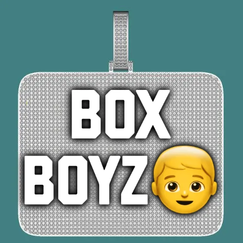 CUSTOM LETTER NECKLACE 3D BIG SQUARE sold by The GUU Shop