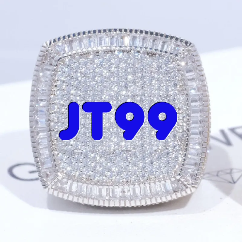 CUSTOM LETTER 3D ICED RING sold by The GUU Shop