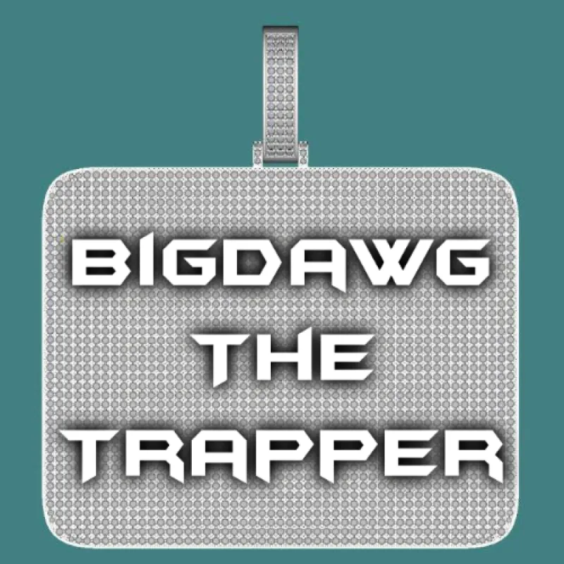 CUSTOM LETTER NECKLACE 3D BIG SQUARE sold by The GUU Shop