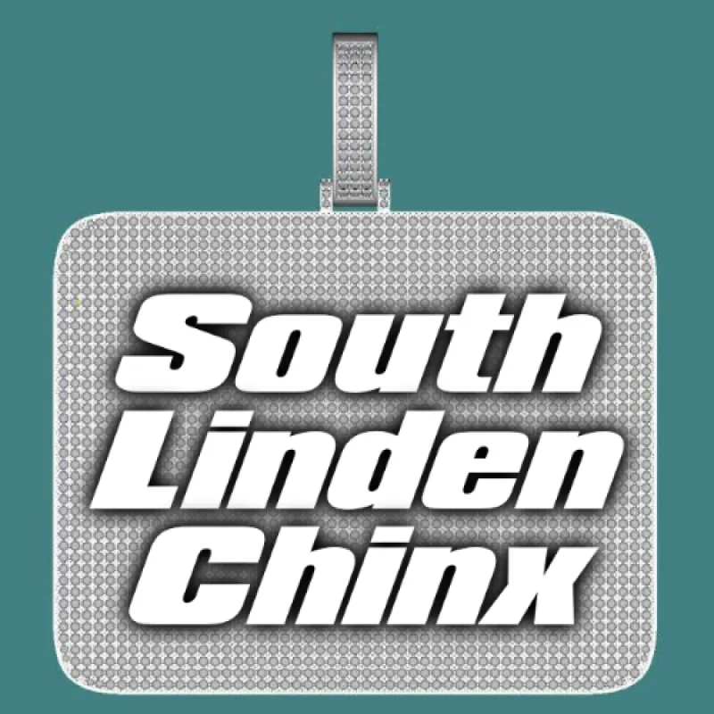 CUSTOM LETTER NECKLACE 3D BIG SQUARE sold by The GUU Shop