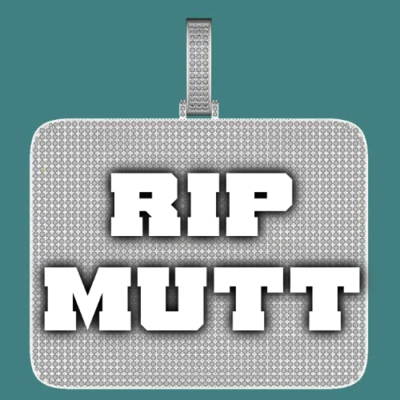 CUSTOM LETTER NECKLACE 3D BIG SQUARE sold by The GUU Shop