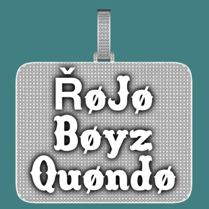 CUSTOM LETTER NECKLACE 3D BIG SQUARE sold by The GUU Shop