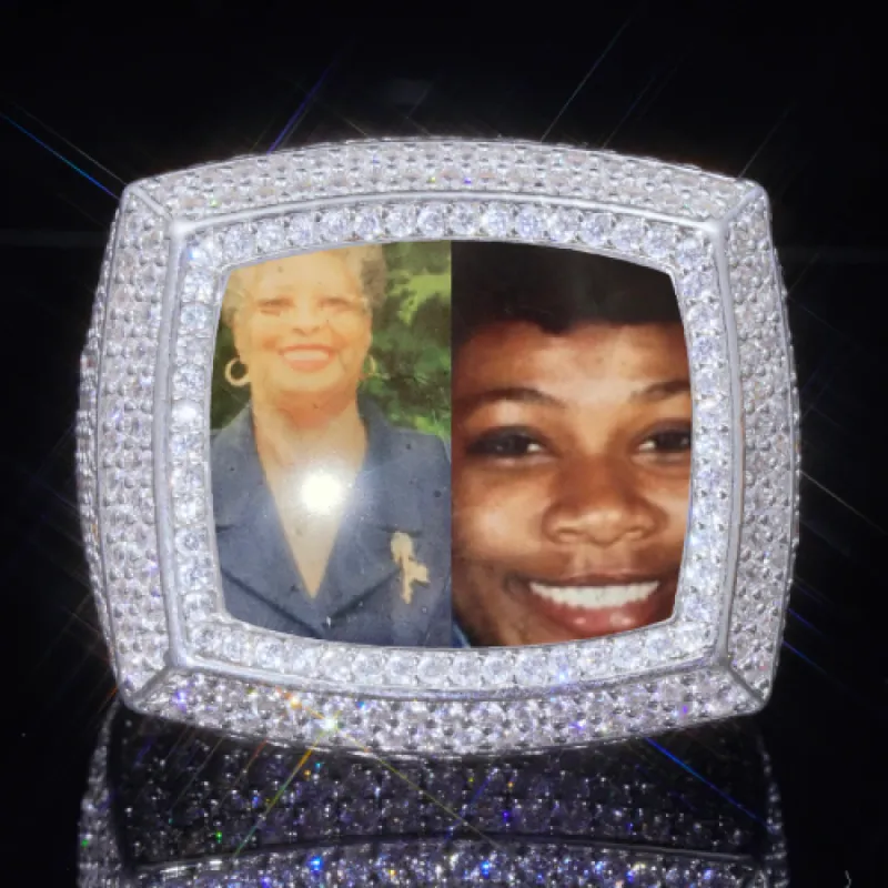 3D CUSTOM PICTURE ICED RING sold by The GUU Shop