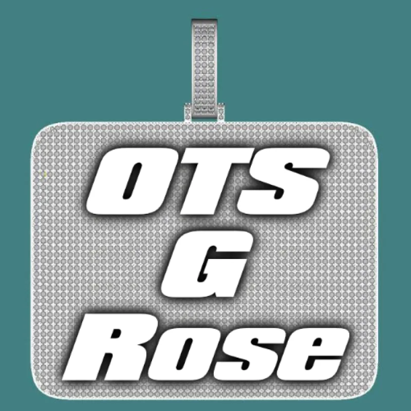 CUSTOM LETTER NECKLACE 3D BIG SQUARE sold by The GUU Shop