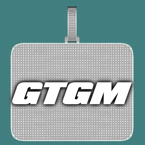 CUSTOM LETTER NECKLACE 3D BIG SQUARE sold by The GUU Shop