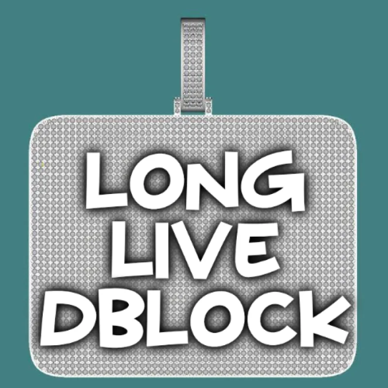 CUSTOM LETTER NECKLACE 3D BIG SQUARE sold by The GUU Shop