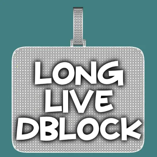 CUSTOM LETTER NECKLACE 3D BIG SQUARE sold by The GUU Shop