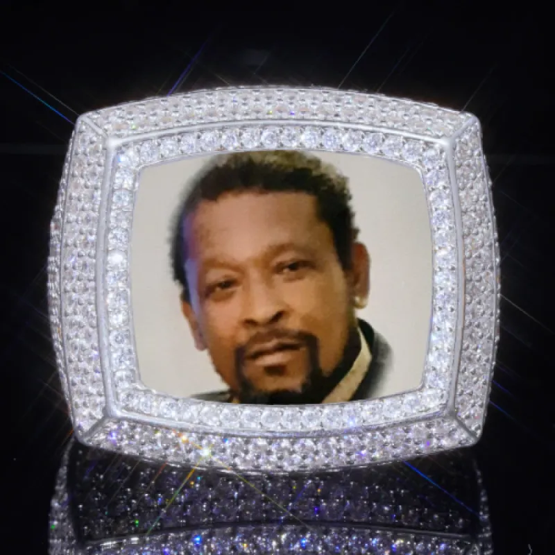 3D CUSTOM PICTURE ICED RING sold by The GUU Shop