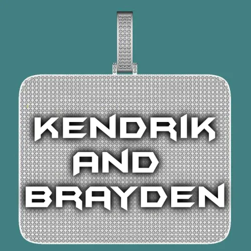 CUSTOM LETTER NECKLACE 3D BIG SQUARE sold by The GUU Shop