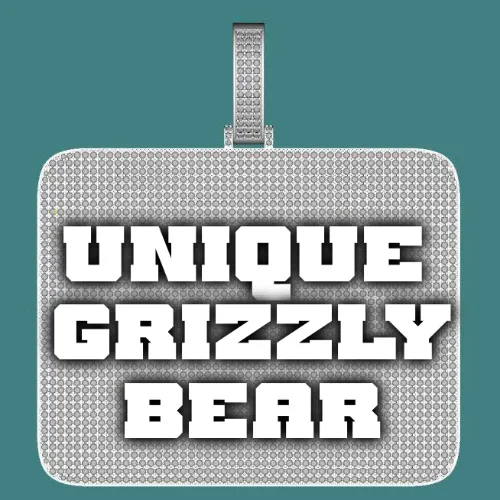 CUSTOM LETTER NECKLACE 3D BIG SQUARE sold by The GUU Shop