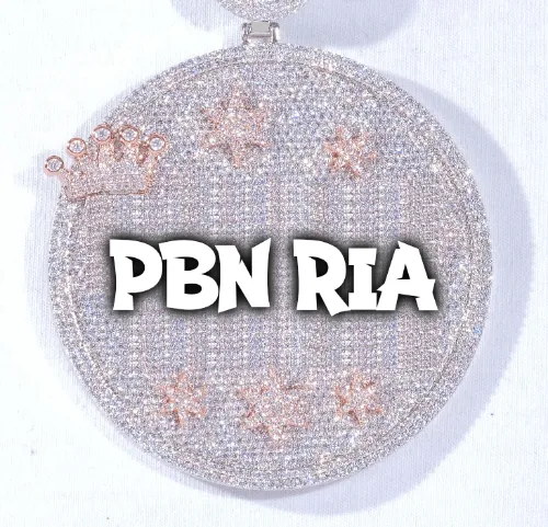 CUSTOM LETTER NECKLACE 3D BIG CROWN DISC sold by The GUU Shop