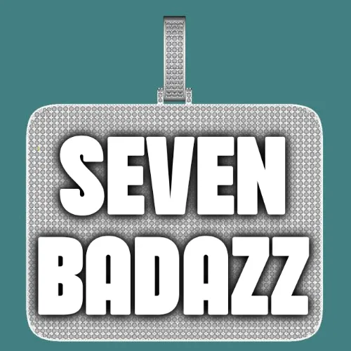 CUSTOM LETTER NECKLACE 3D BIG SQUARE sold by The GUU Shop